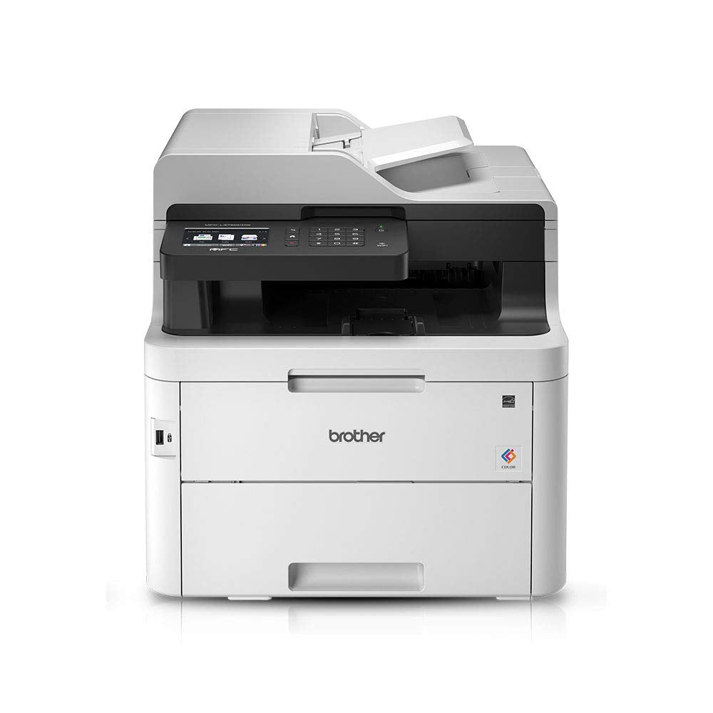 Brother wireless all in one printer, mfc-l3750cdw, with advanced led color laser print, duplex & mobile printing, high yield ink toner