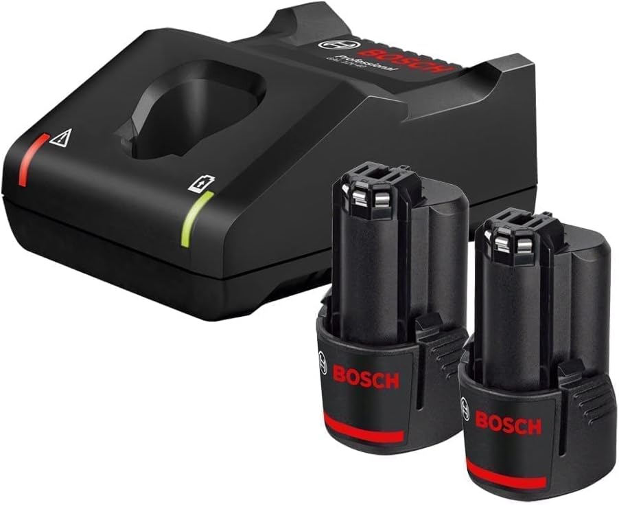 Bosch Professional Battery & Charger Kit 2 X GBA 12V 2.0AH + GAL 12V-40. Compatible with all Bosch Professional 12 V tools | Model: 1600A019R9