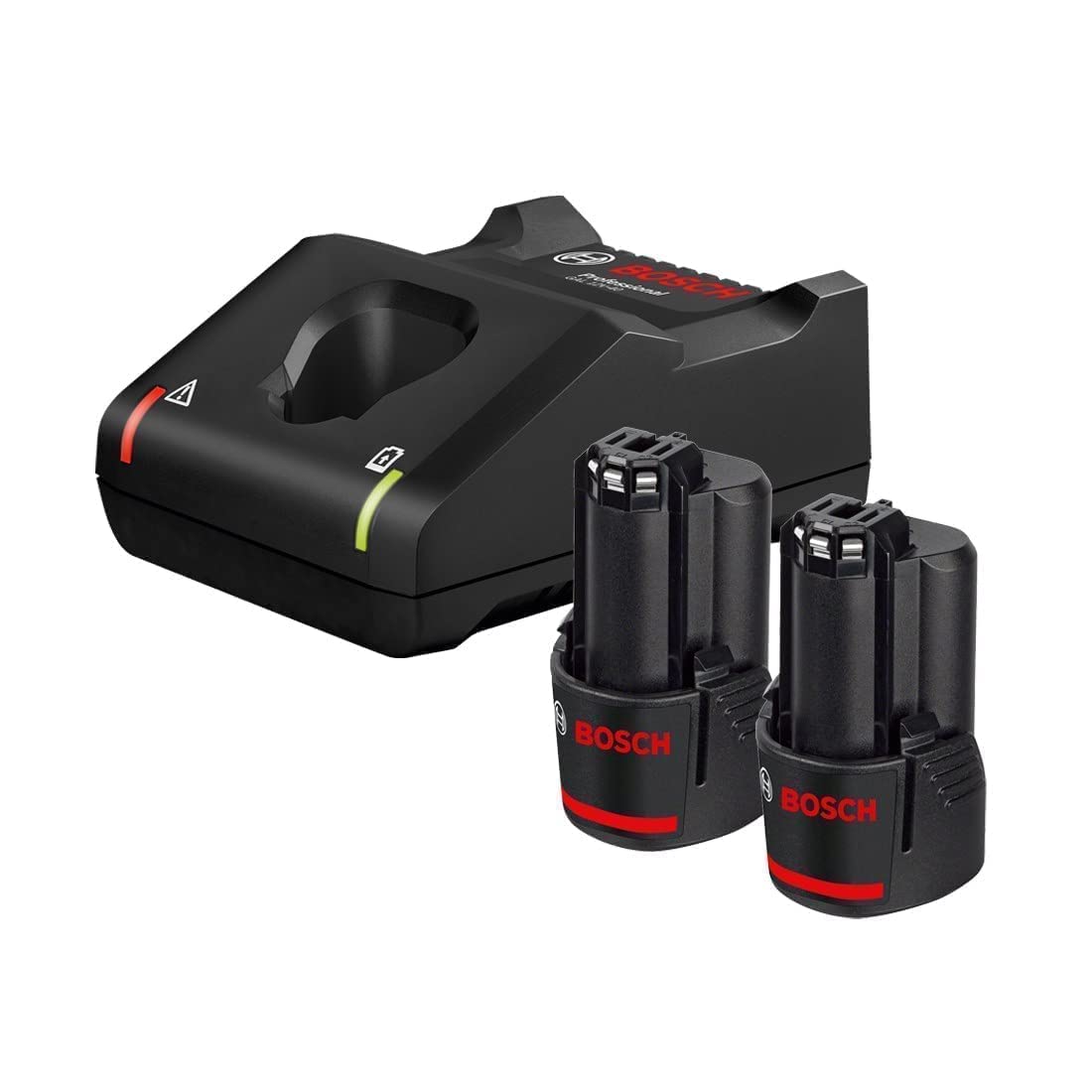 Bosch Professional Battery & Charger Kit 2 X GBA 12V 2.0AH + GAL 12V-40. Compatible with all Bosch Professional 12 V tools | Model: 1600A019R9