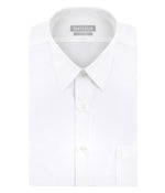 Van Heusen Mens Poplin Fitted Solid Point Collar MNS Dress Shirt