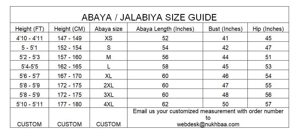 Nukhbaa premium abaya AJ1001A