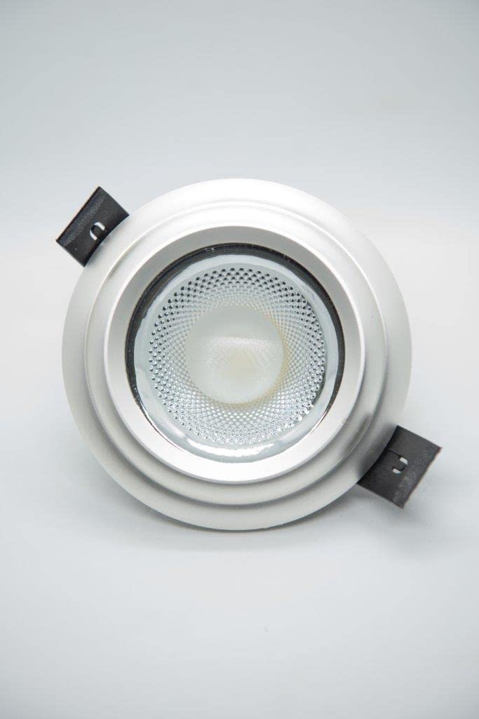 5 Watt white & Silver Spotlight - white light