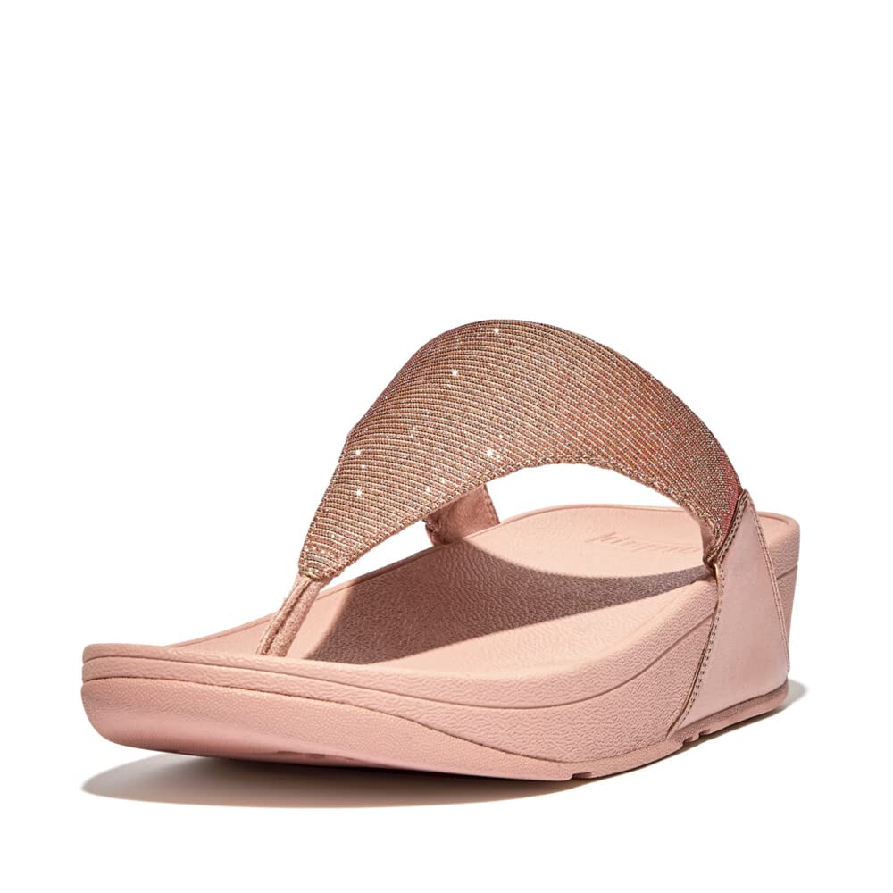 FitFlop Lulu Shimmerlux Toe post womens Slide Sandal