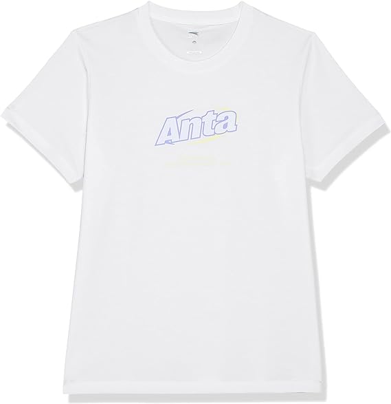 ANTA SS TEE For WOMEN, PURE WHITE, S