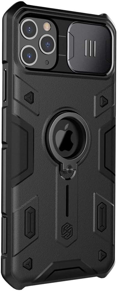 Nillkin iPhone 11 Pro Case Slide Camera Protection Case for iPhone 11 Pro Cover Ring Stand Holder (Black)