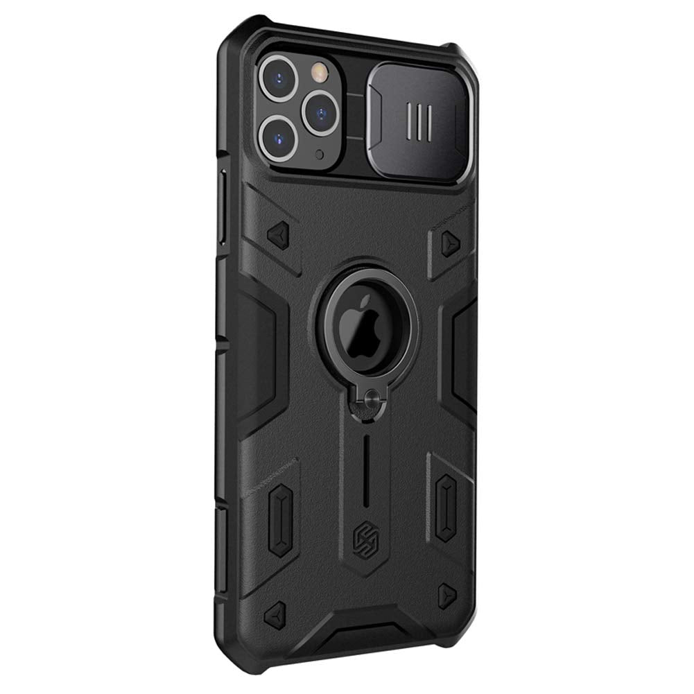 Nillkin iPhone 11 Pro Case Slide Camera Protection Case for iPhone 11 Pro Cover Ring Stand Holder (Black)