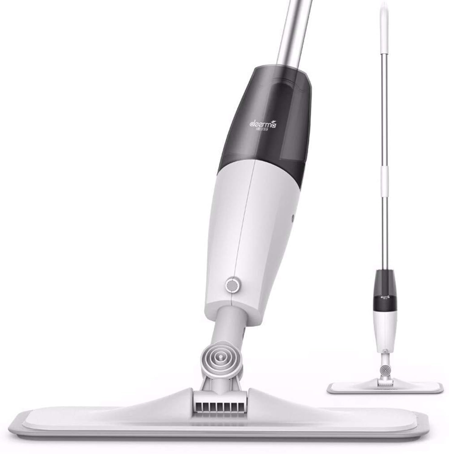 Deerma TB500 Water Spray Mop Carbon Fiber Dust Collector 360° Rotating 350ml Tank Waxing Mop | Quick-Drying | 95cm Wide Spray Area | Lightweight | Add Disinfectant Water | 2ml Fine Mist - White