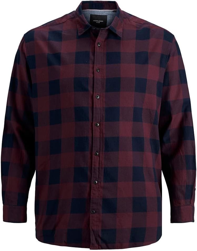 Jack & Jones mens JJEGINGHAM TWILL SHIRT L/S NOOS PLS Shirt (pack of 1)