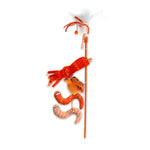 All for Paws Modern Cat Magic Wings Wand - Orange