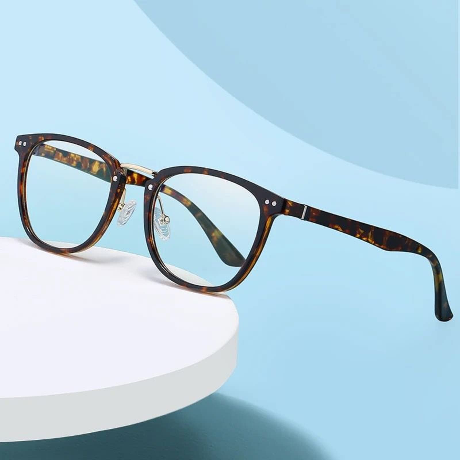 BJOHN Blue Light Blocking Eyewear, Computer/Gaming/TV/Phones Glasses for Women Men, Anti Eyestrain & UV Glare - Package Includes Glasses, Stylish Case, and Cleaning cloth