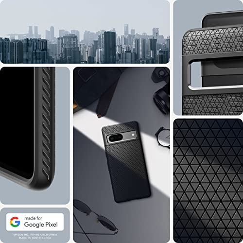 Spigen Liquid Air designed for Google Pixel 7 case cover - Matte Black