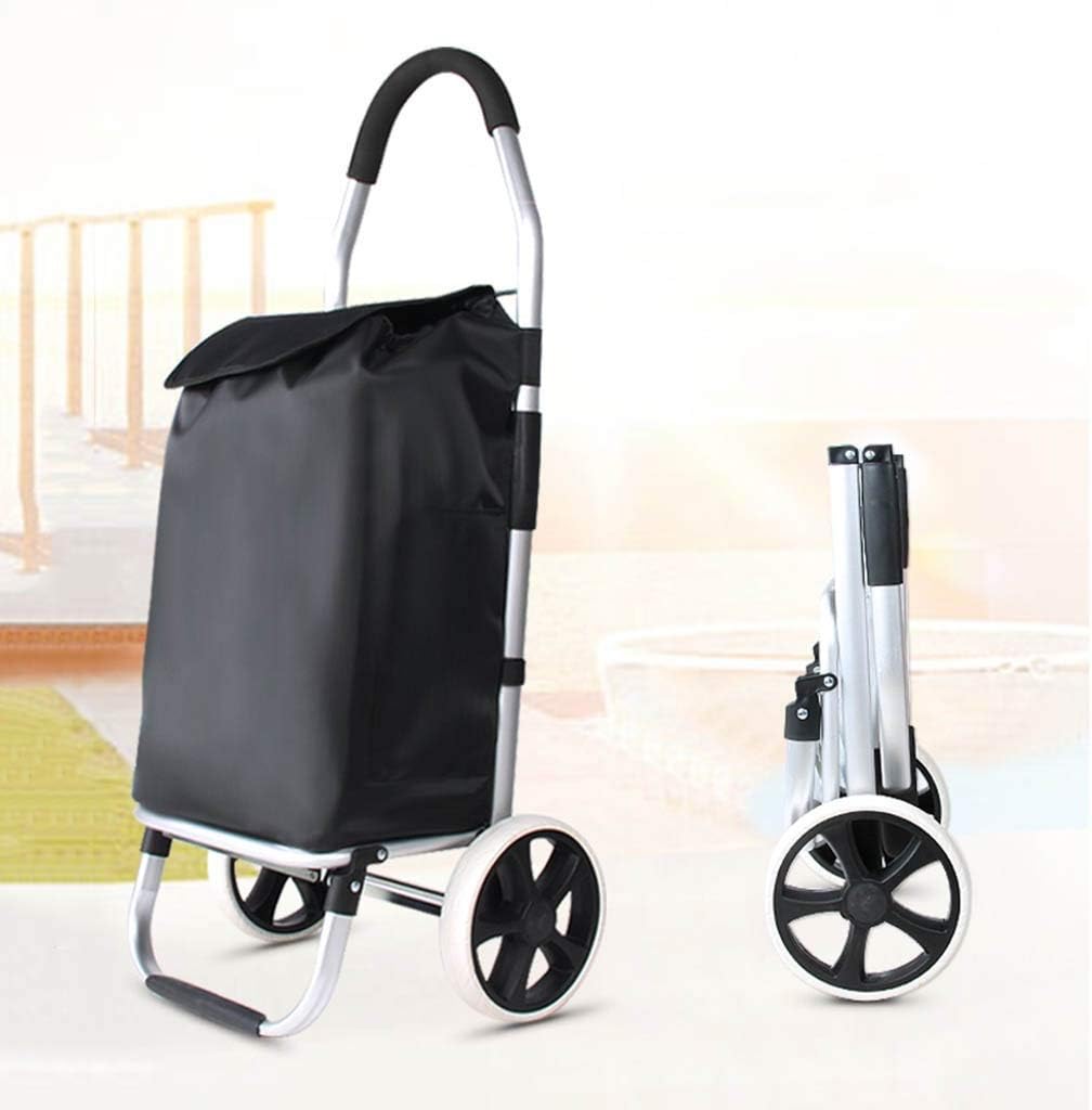 Shopping Trolleys Shopping Cart Shopping Trolleys Shopping Trolley 2 Wheel Foldable Portable Shopping Trolleys Household Aluminum Alloy Grocery Shopping Cart Shopping Trolleys