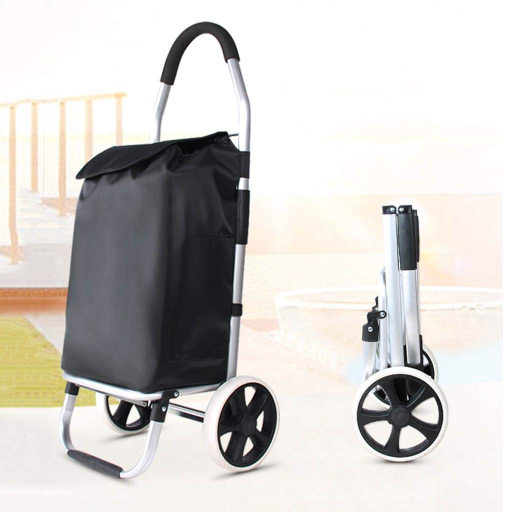 Shopping Trolleys Shopping Cart Shopping Trolleys Shopping Trolley 2 Wheel Foldable Portable Shopping Trolleys Household Aluminum Alloy Grocery Shopping Cart Shopping Trolleys