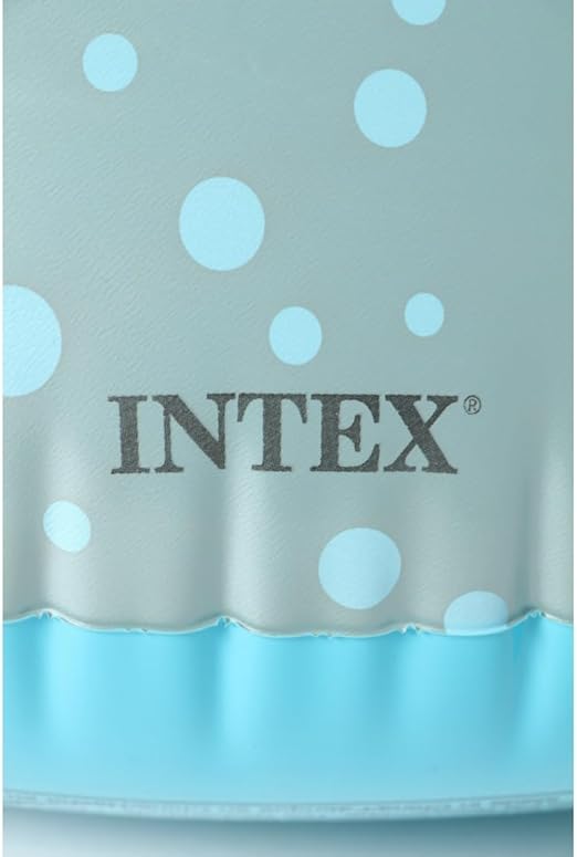 حلقة السباحة اللطيفة بتصميم حيوانات من Intex - 76 سم، أزرق