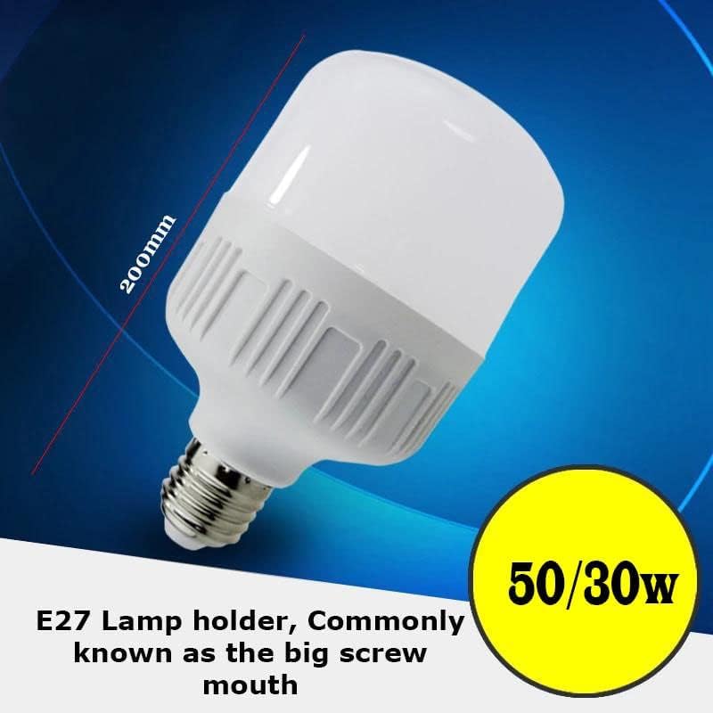 Biella™ Energy Saving LED Bulb 30W / 50W, E27 Base, Soft Light with NO UV/Mercury/Lead | Suitable for Home Office (Warmwhite (3000K) 30W)