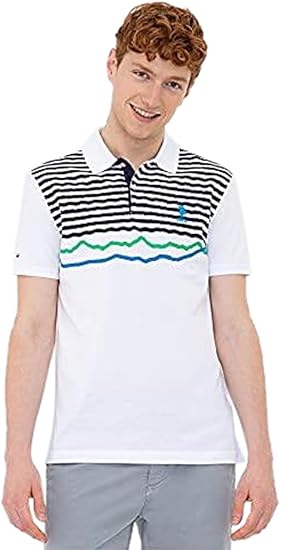 U.s. polo assn. short sleeves polo shirt for men - white