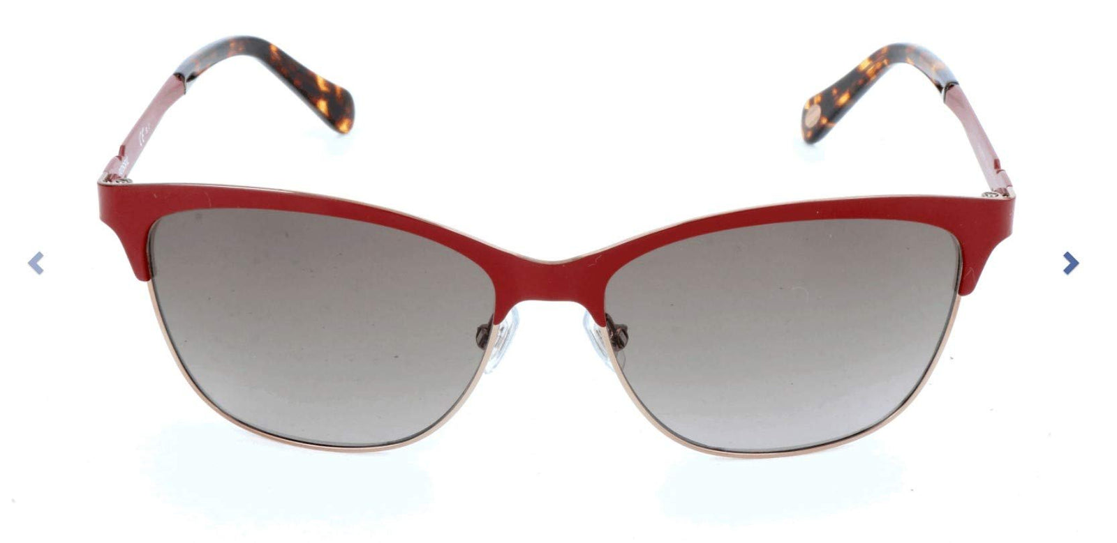 Fossil Women's Fos 2078/s Square Sunglasses, Matte Red, 55 mm