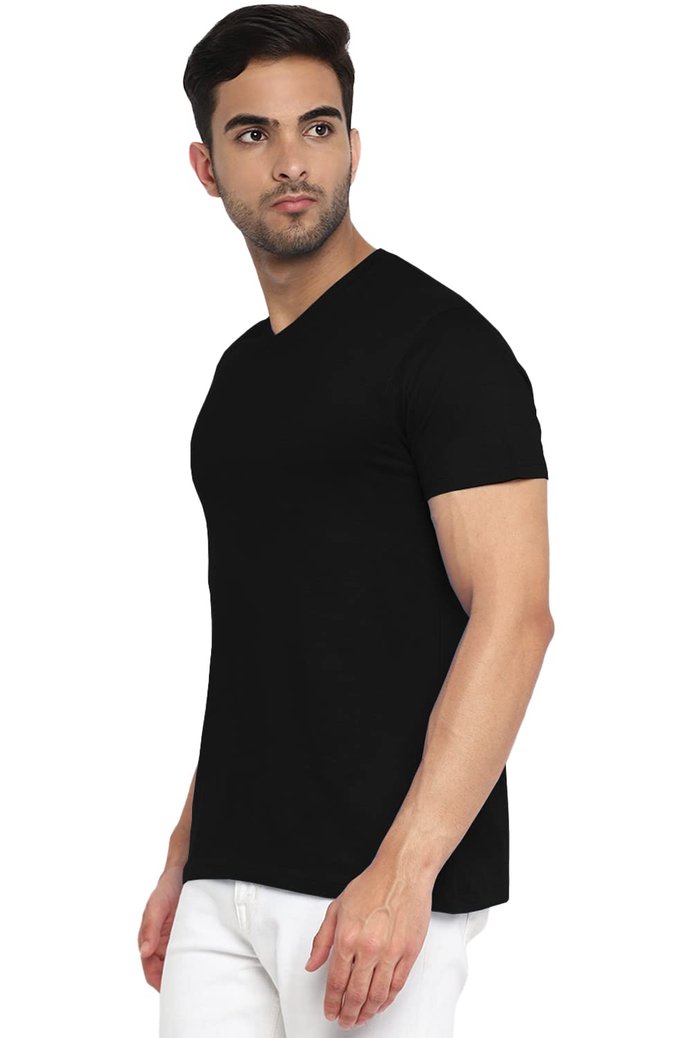 Deniklo Men's Solid Regular T-Shirt