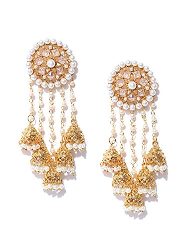 YouBella Gold Plated Stylish Jewellery Traditional Fancy Party Wear Jhumka/Jhumki Earrings for Girl's and Women's