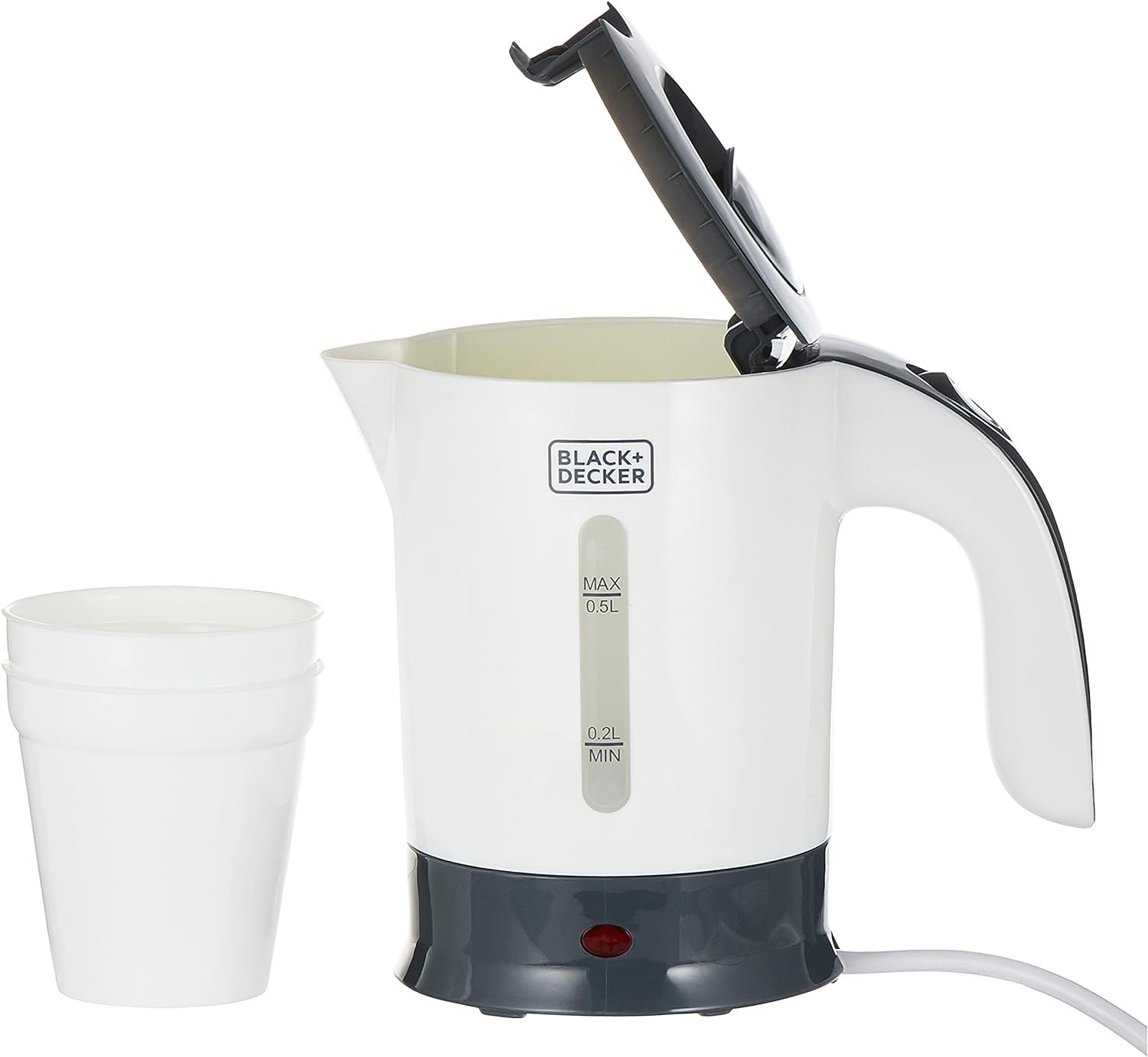 Black & Decker Travel Kettle, White - Tr250Ja