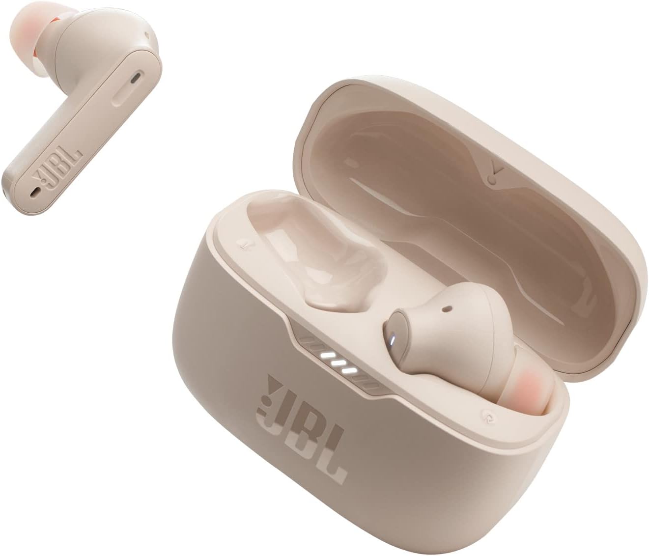 JBL Tune 230NCTWS True Wireless Noise Cancelling Earbuds, Pure Bass Sound, ANC + Smart Ambient, 4 Microphones, 40H of Battery, Water Resistant, Sweatproof, Comfortable Fit - Sand, JBLT230NCTWSSAN