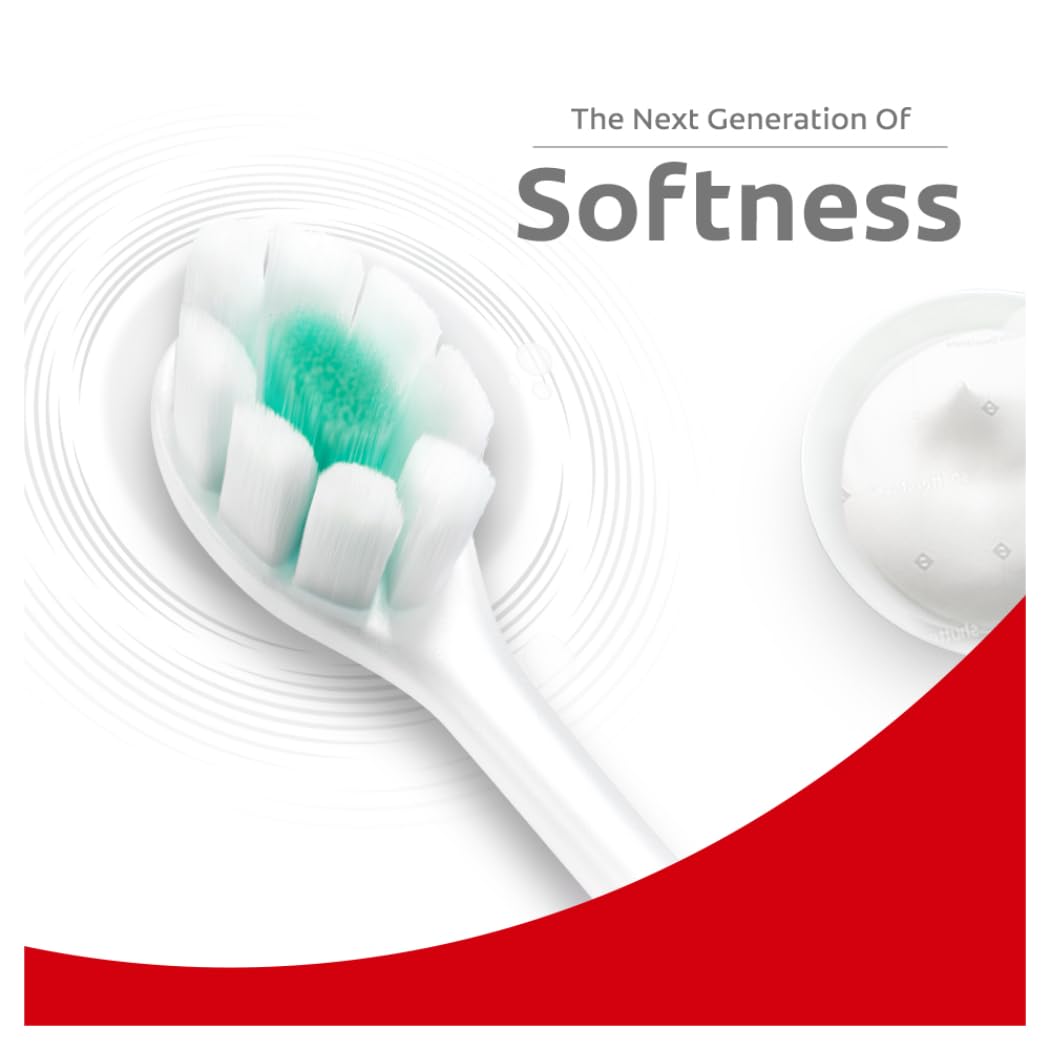 Colgate Gentle UltraFoam Ultra Soft Bristles Manual Toothbrush for adults, 2 Pcs, Soft Bristles for Superior Clean, Multicolor