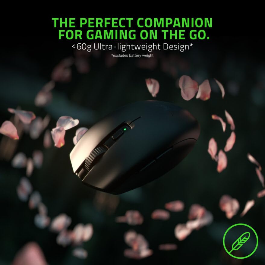 Razer Orochi V2 Mobile Wireless Gaming MoUSe - 5G Advanced 18K Dpi Optical Sensor, Mechanical MoUSe Switches, 2 Wireless Modes, Ultra-Lightweight, Up To 950Hrs Battery Life - Black