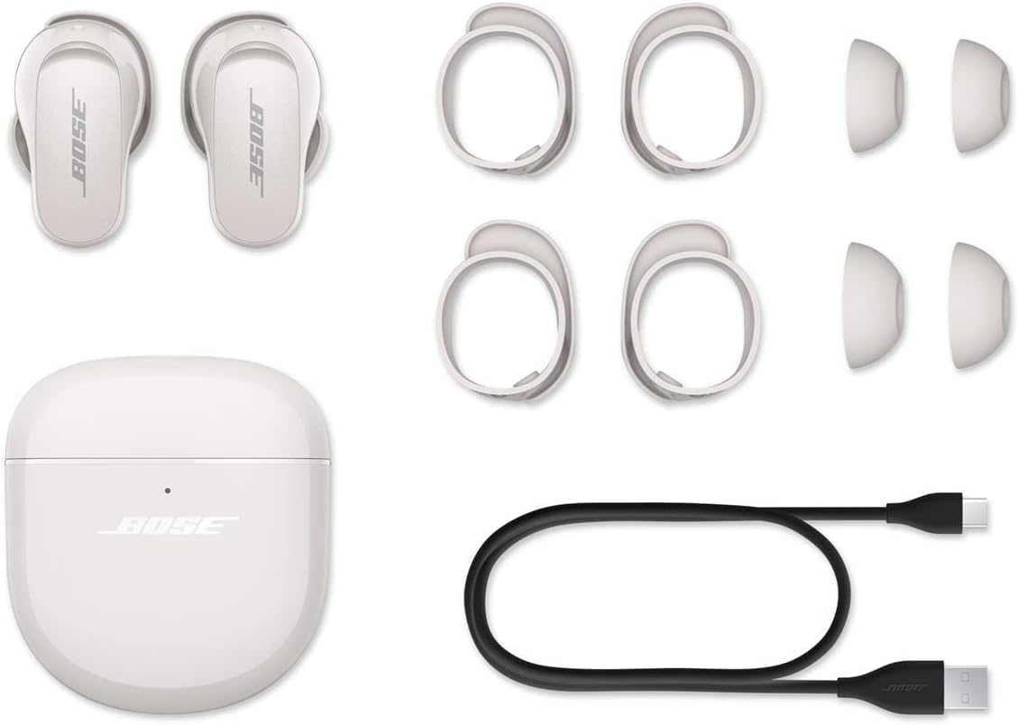 Bose QuietComfort Noise Cancelling Earbuds II True Wireless Earphones with Personalized Noise Cancellation & Sound Soapstone, One Size