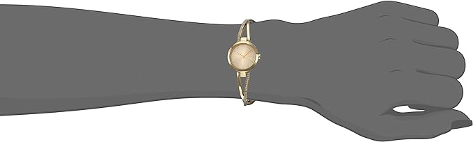 DKNY Women's Crosswalk SS Jewelry-Inspired Dress Analog Watch - 26 mm - Gold