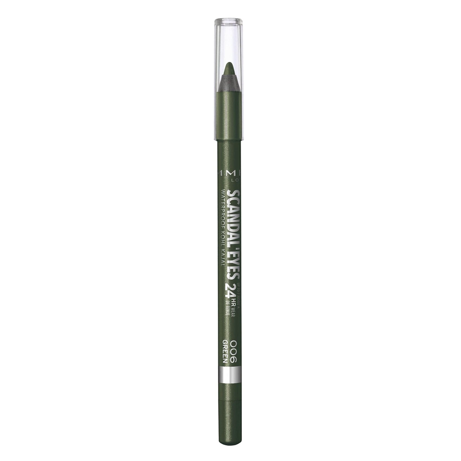 Rimmel London, Scandaleyes Waterproof Kohl Kajal Liner - A dark green shade with shimmer - 06 green, 1.3 g (0.04 oz)