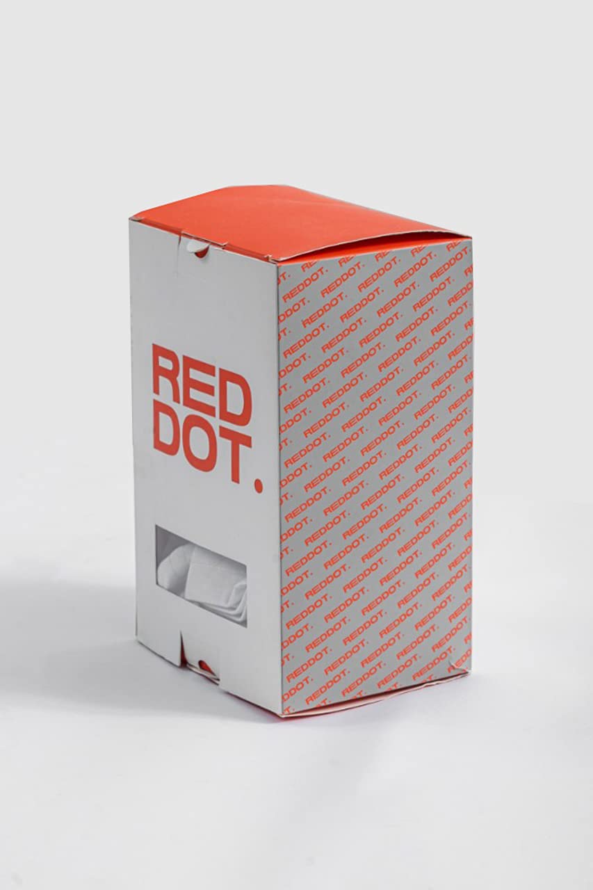 تيشيرت رجالي برقبة مستديرة من Red Dot موديل 2244RD (عبوة من 3 قطع) - ألوان مختلطة: رمادي، أبيض، أسود، مقاس L
