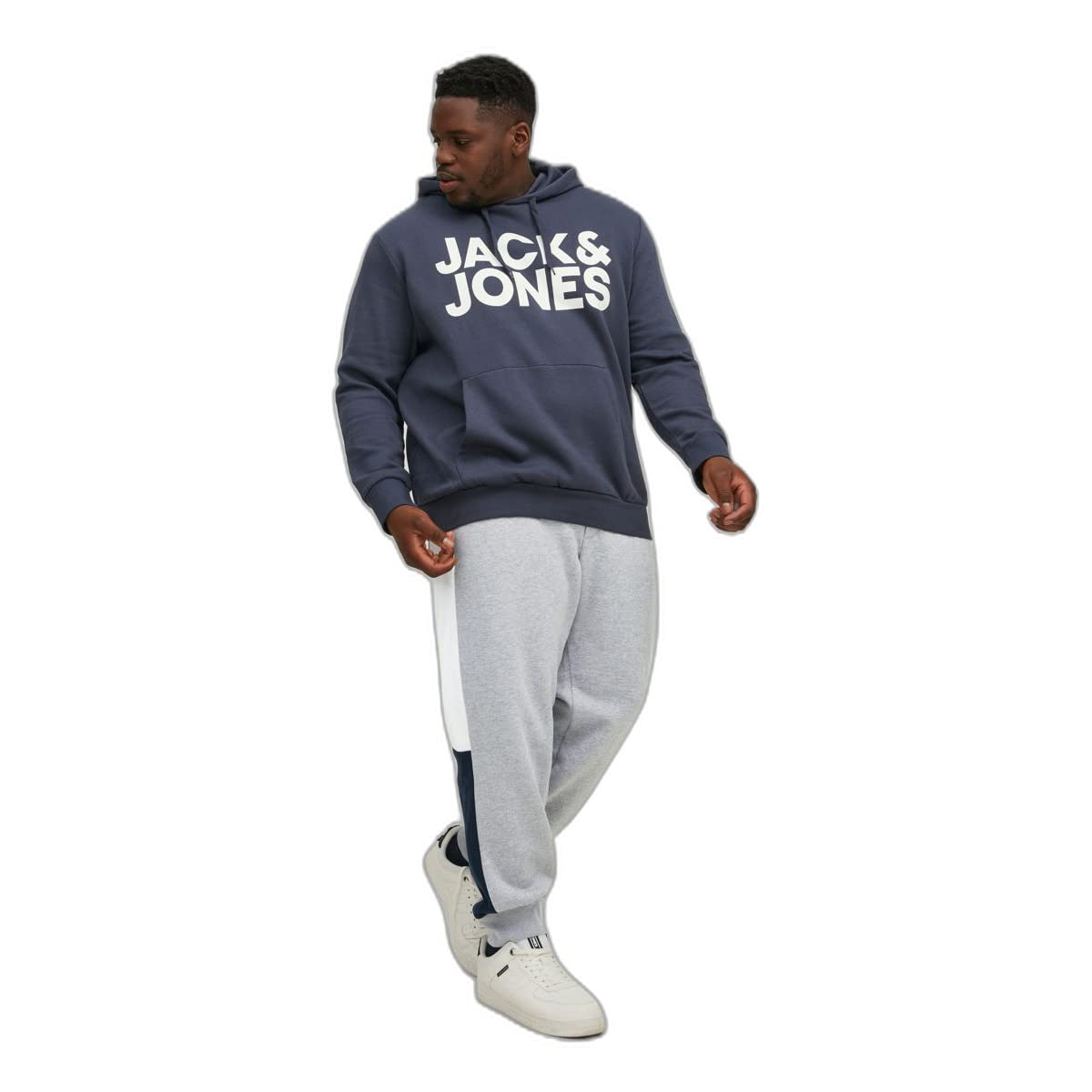 Jack & Jones Mens Will Logo Block Plus Size Track Pants