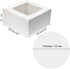 10 Inch Cake Box Easy Assembly With Top Clear Window (10 Inch Length x 10 Inch Width x 4.5 Inch Tall) With Silver 9 Inch Cake Board, Sturdy, Perfect for Carrying Cakes And Pastries - 1 Pack