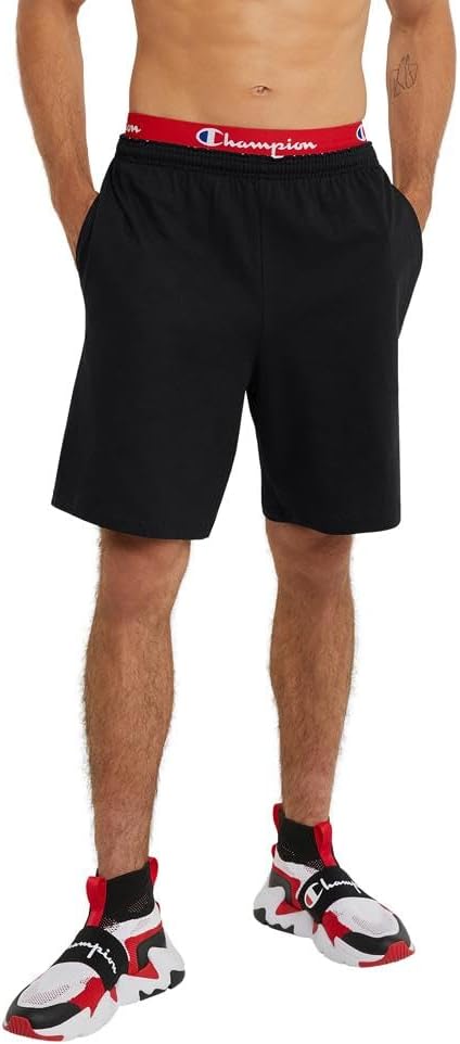 Champion mens Shorts, Everyday Shorts, Lightweight Long Shorts for Men (Reg. Or Big & Tall) Shorts (pack of 1) Color: Black Size: M