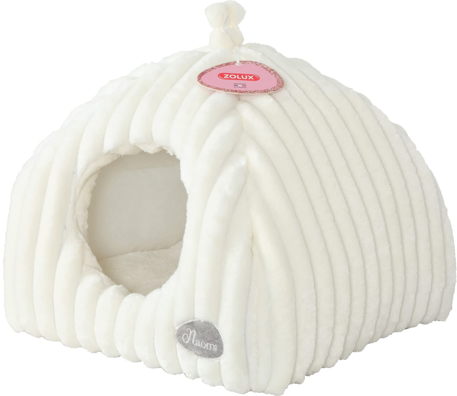 ZOLUX NAOMI QUILTED IGLOO BEIGE 40CM - Cat Bedding