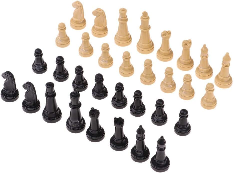 Chess Set Gift 32 pcs/lot 2'' Plastic Chess Pieces Only Board Game Checker Pawns Accessories Chess Board Game