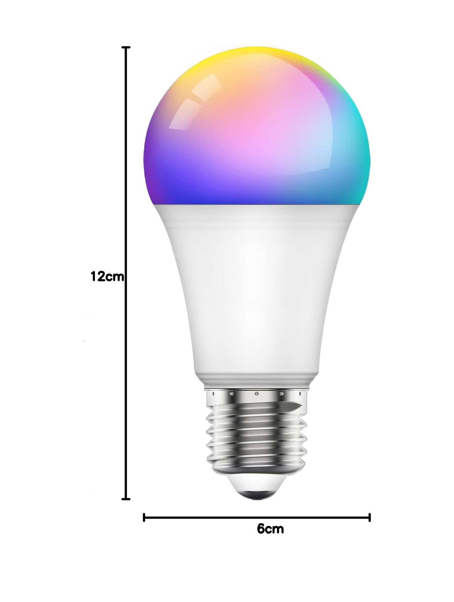 Sky-Touch Smart Light Bulb, Multi Color Changing Dimmable Smart Wifi And Bluetooth Compatible With Alexa And Google Home Assistant, 10W