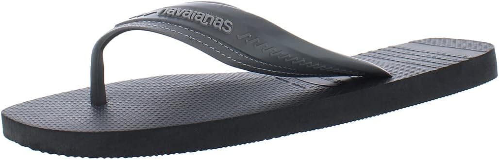 Havainas Unisex New Hybrid BE Sandals, Stylish Open Toed Flip Flops, Supportive Rubber Sole, Dual Textured Comfortable Strap GREY 45/46