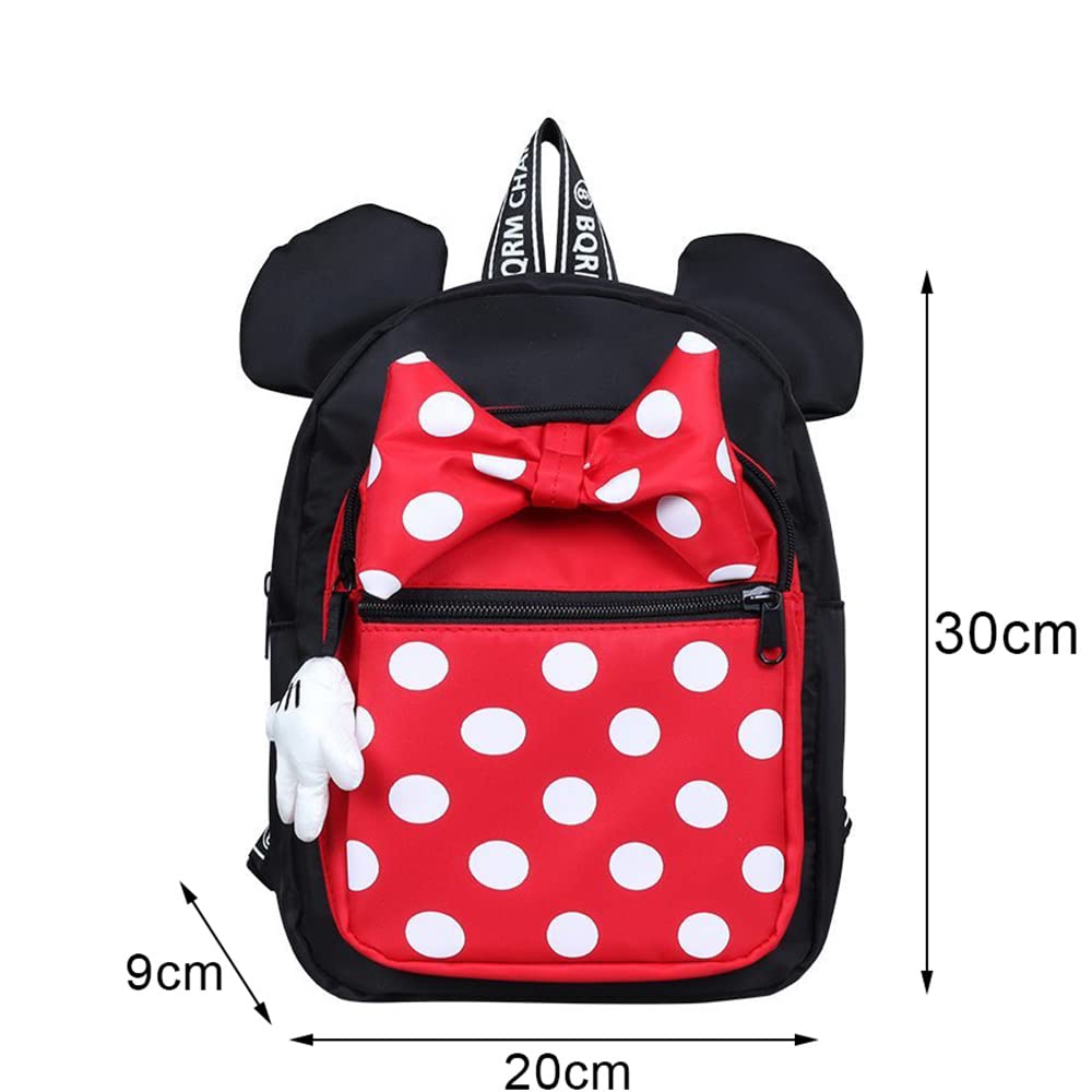 Cute Backpacks for Little Girls Kids Waterproof Casual Daypack Kindergarten Bookbags School Bag Small children's Rucksack (girl), Red