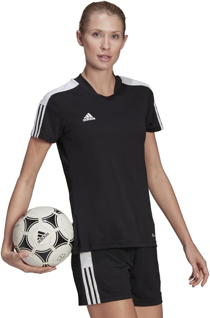 Adidas TIRO TR JSY ESW HE7171 FOOTBALL/SOCCER black JERSEY (SHORT SLEEVE) For Women