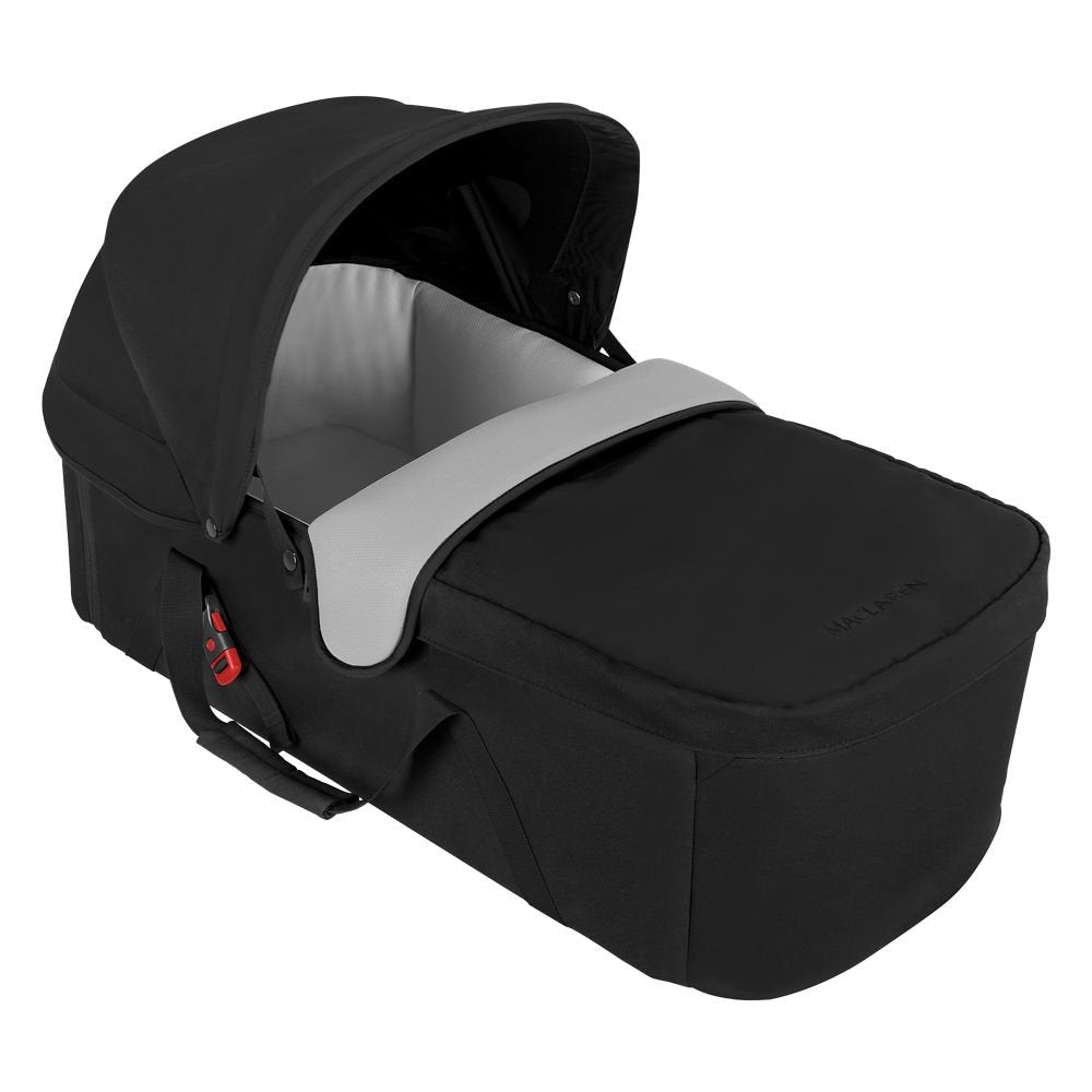 Maclaren Carrycot - Lay-flat environment for newborns up to 9kg or up to 65cm long, Ultra-soft breathable lining padded waterproof mattress, Fits Quest, Techno XT, Twin Techno Strollers