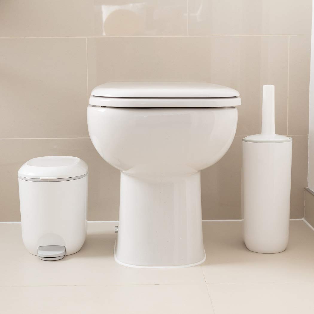 Addis 518503 Premium Deluxe Bathroom Pedal Bin with inner, 3.5 liter, 29 x 18.5 x 23cm