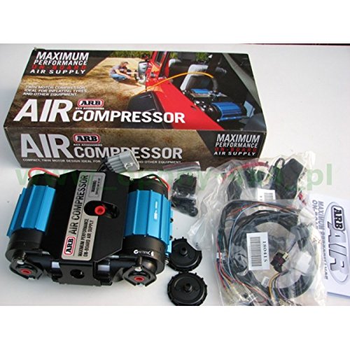 ARB CKMTA12 '12V' On-Board Twin High Performance Air Compressor, Ideal for Lockers Locking Differentials, Tire Inflator, Horn, Tools and Pneumatic Tools.