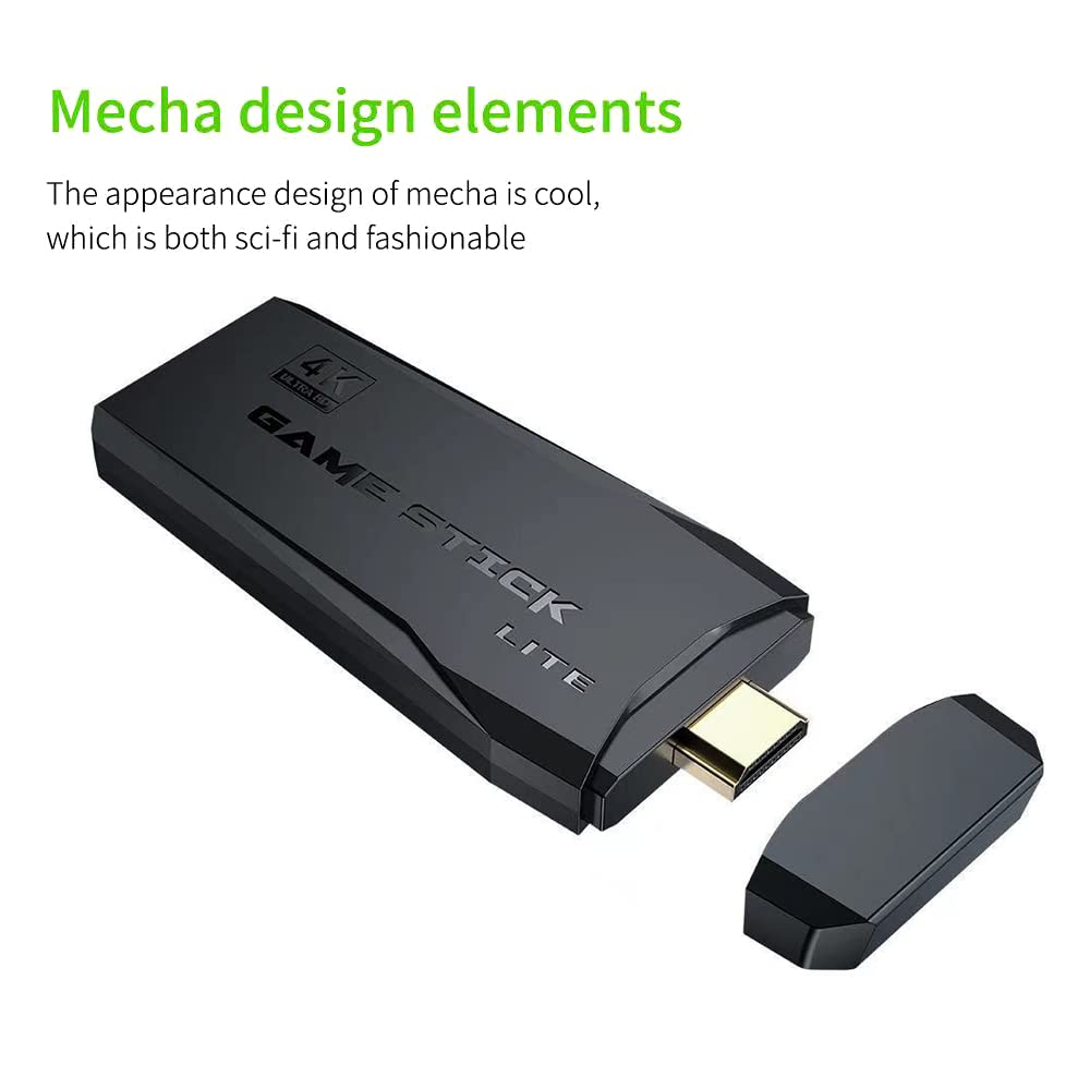 Eacam Wireless Game Console 2.4G HD Arcade PS1 Home TV Mini Game Console U Bao Retro Game Console Wireless Gamepad Controller 64G (new package)