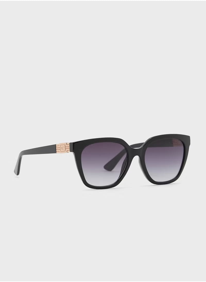 Guess GU787001B55 Square Shape Full Rim Sunglasses for Women