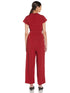 Styleville.in Women's Fit and Flare Jumpsuit.RED.XXL