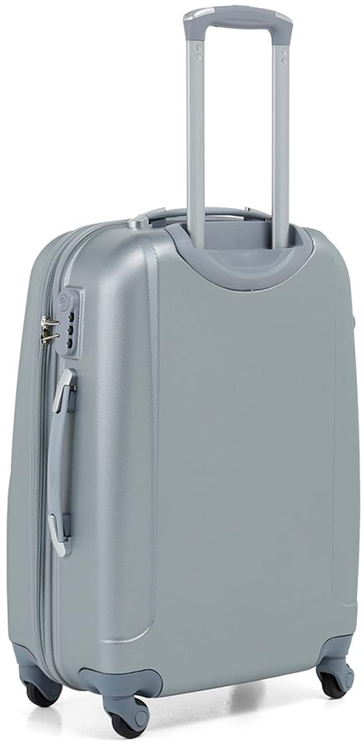Senator Lightweight Luggage Checked Bag- Durable Hard-Shell Luggage 28 Inches Suit Case for Travel, Large Hard Sided Luggage with Spinner Wheels 4, KH134 (Checked Luggage 28-Inch, Silver)