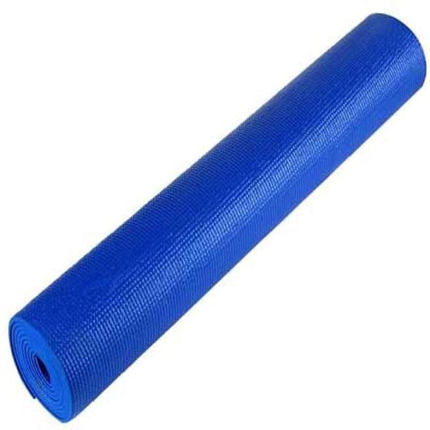 ARNV Yoga And Exercise Mat With Carrying Strap, 8Mm (Blue) (Made In India)