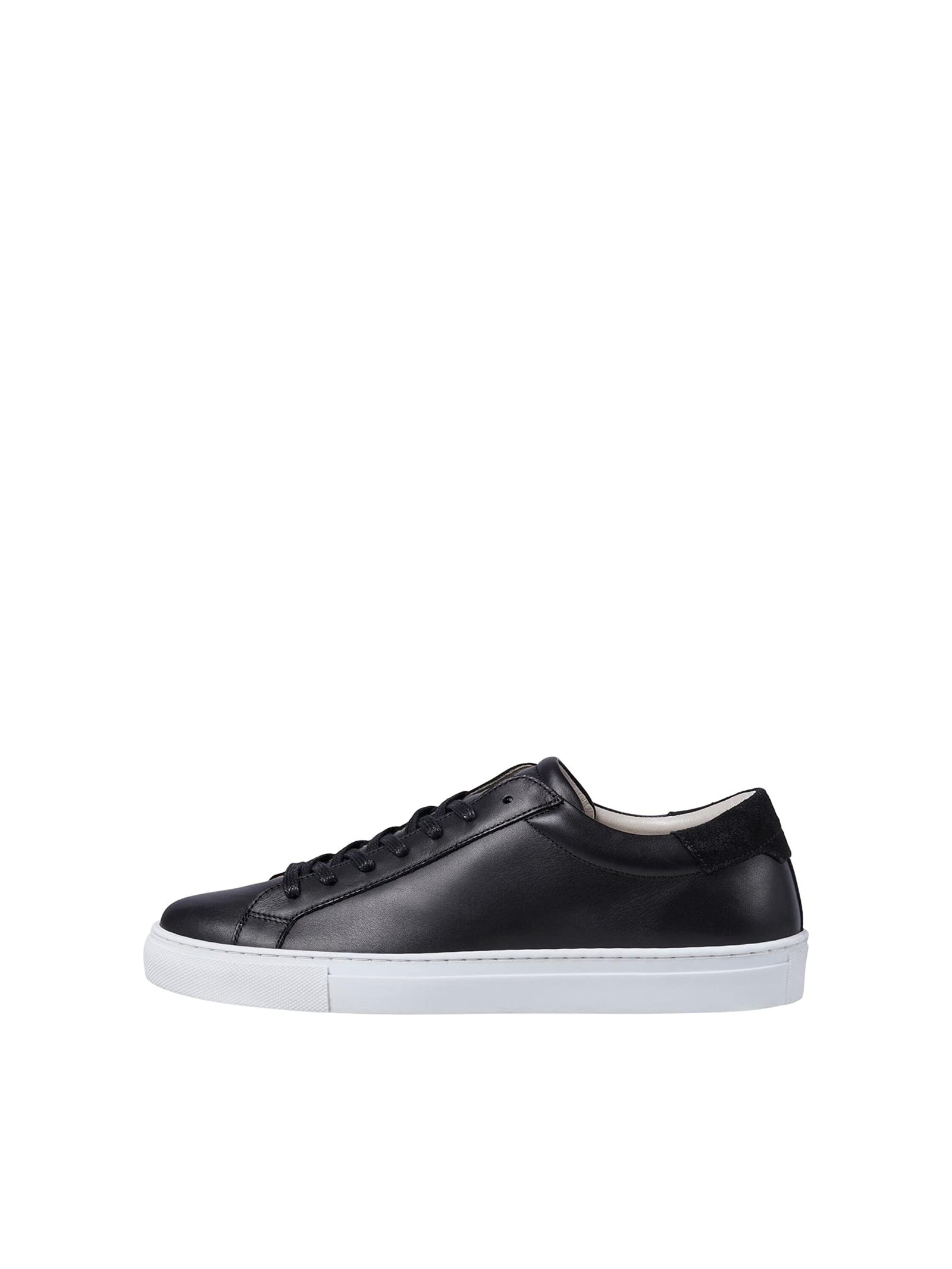 Jack & Jones Mens Curtis Canvas Raymond Leather MNS Sneaker, Color Black, Size 43 EU