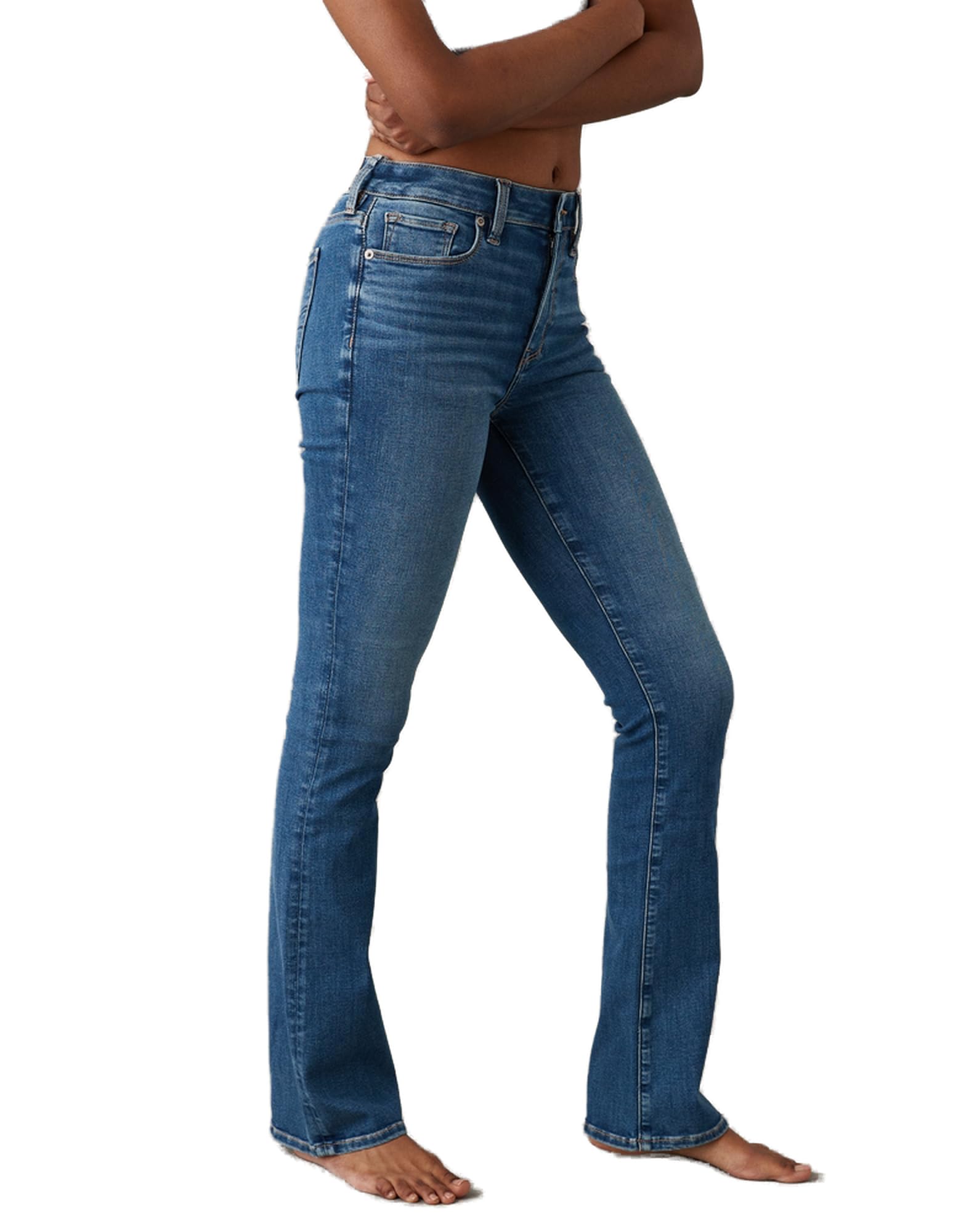 American Eagle Womens U-0434-4595-068 Next Level High-Waisted Skinny Kick Jean